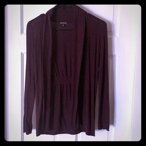 Marled Purple Cardigan